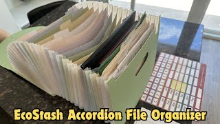 EcoStash Accordion File Organizer – 26 Pockets AZ Tabs BPAFree Expanding Folder [upl. by Tonjes697]