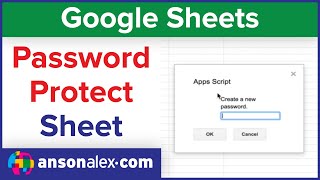 How to Password Protect a Google Sheet [upl. by Rachel]