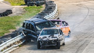 Banger Racing Angmering Raceway  CB Contact  8th September 2019 [upl. by Euqram]