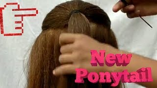 NEW PONYTAIL HAIRSTYLE  Ponytail Hairstyle For Medium And Long Hair [upl. by Omland]