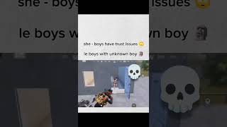 Boys trust level 😅😀 trendingshorts pubgmobile gaming viralshorts [upl. by Dippold326]