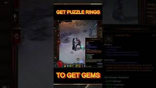 Unlocking the mystery puzzle rings for gems with witch doctor Lvl 31 diablo III gameshorts [upl. by Ojillek]