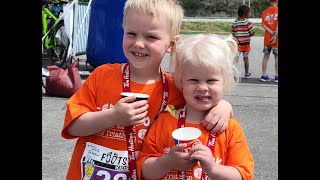 Youngest Ever to Complete Footstocks Kids Triathlon [upl. by Gnuj]