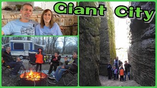 Pop UP Camping at Giant City State Park Campsite review [upl. by Eidnil438]