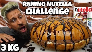 3KG di PANINO NUTELLA Challenge 11500 Kcal  Cheat day  MAN VS FOOD [upl. by Halda]