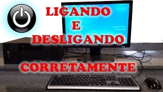 Ligar e Desligar o Computador da Escola Corretamente [upl. by Nywg]