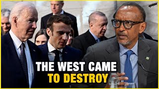 President Kagame blasts the west for causing coups in Africa [upl. by Yalonda]