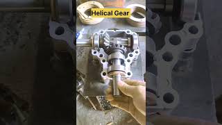 Helical gear working in cross sectional view gear engineering [upl. by Allebasi]