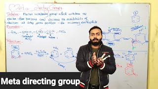 Meta directing groups  ch9  12th class chemistry [upl. by Elayne]