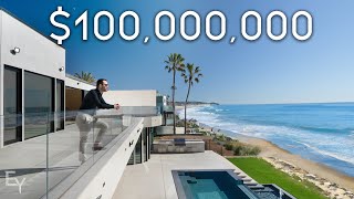 Inside a 100000000 Oceanfront Mansion in Malibu California [upl. by Wie]