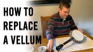 How To Replace A Banjo Ukulele Vellum  Stuart Lowther [upl. by Lerat]