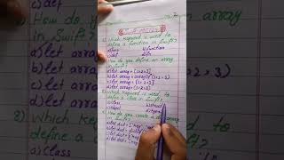 Swift  Swift Programming  Swift In Hindi  Swift Shorts  Swift Interview Part2 short [upl. by Acirahs]