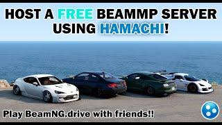 How to host a FREE BeamMP server using HAMACHI Play BeamNG With Friends for FREE UPDATED GUIDE [upl. by Uehttam]