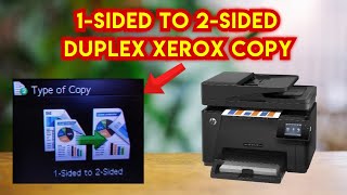 1 sided to 2 sided duplex xerox copy  hp duplex xerox copy  hp printer duplex copy video copy [upl. by Akiem]