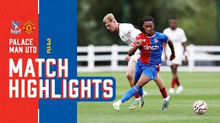 Match Highlights  Crystal Palace 32 Manchester United  U21s [upl. by Redienhcs]