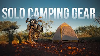 SOLO MOTORBIKE CAMPING ADVENTURE GEAR REVIEW [upl. by Vida]