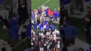 New Buffalo Bills Damar Hamlin on field video [upl. by Alyakim]