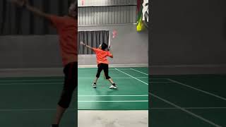 Learning Backcourt Lobbing and Netting autism badmintontraining [upl. by Honey]