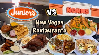 JUNIOR’S vs NORMS Which is the BEST New Vegas Restaurant [upl. by Ahsaei]