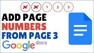 How To Insert Page Numbers in Google Docs Starting on Page 3 [upl. by Parke]