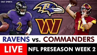 Ravens vs Commanders Live Streaming Scoreboard Free PlayByPlay Highlights  NFL Preseason [upl. by Felicle]