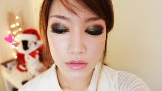 Holiday Sparkle Smokey Makeup [upl. by Mowbray404]