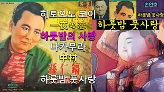 하룻밤 풋사랑★ⓚ나카무라中村☺히토요노 코이一夜の恋하룻밤의 사랑☆손인호 [upl. by Anadroj]