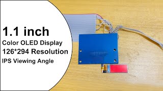 11 inch 126294 Small SPI Bar AMOLED Display Module 13Pin JD9613 Stripe OLED Screen Custom Touch [upl. by Macdougall112]