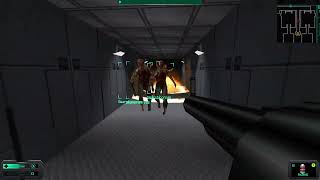 The ONE mob fight in the game  System Shock 2 HEAVY  Part 9 [upl. by Afatsum338]