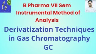 Derivatization Techniques in Gas Chromatography GC  Sample Preparation technique in GC [upl. by Nievelt183]