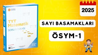 345 TYT MATEMATİK SORU BANKASI ÇÖZÜMLERİ  SAYI BASAMAKLARI  ÖSYM 1  2025 [upl. by Hanima871]