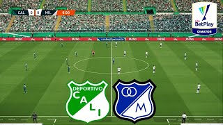 DEPORTIVO CALI VS MILLONARIOS  LIGA BETPLAY DIMAYOR 2024  ESTADIO DEPORTIVO CALI  MOD REALISTA [upl. by Eveam]