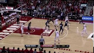 Nigel Hayes NoLook to Ethan Happ vs Penn State [upl. by Petracca]