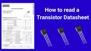 How to read transistor datasheet  npn transistor datasheet explained in UrduHindi datasheet [upl. by Ackler]