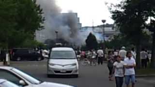 大阪府茨木市 火事 2013721 [upl. by Avehs307]