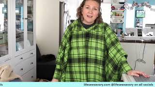 How to sew a wearable Blanket DIY Comfy [upl. by Oimetra918]