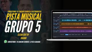 Grupo 5  Deudas y dolor KARAOKE  PISTA MUSICAL [upl. by Ditmore]