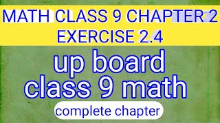 math class 9 chapter 2 exercise 24 [upl. by Okoyik]