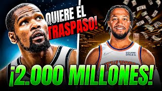 ¡DURANT PIDE EL TRASPASO LA NBA SE VUELVE LOCA [upl. by Slrahc]