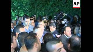 Pres Lahoud leaves palace Telecom minister reax celebrations [upl. by Jarrell]