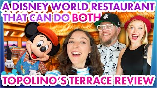 Get You a Disney World Restaurant That Can Do BOTH  Topolinos Terrace Review [upl. by Atinet]