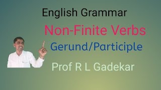 NonFinite Verbs GerundParticiple [upl. by Ahseinad943]