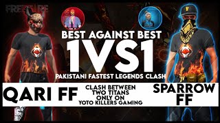 Pakistan Fastest Players Clash  QARI FF VS SPARROW FF [upl. by Locke]