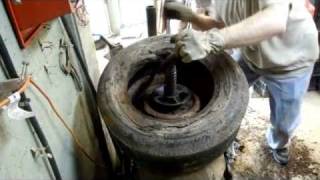 How to Dismount Dry Rotted Tires from Rusty Wheels [upl. by Sirama743]