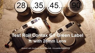 Contax G1 Green Label with 28mm lens [upl. by Siblee267]