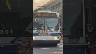 Steinway19th Ave bound 2009 Orion Vll NG 4356 Q101 turning onto 28th St amp Queens Plaza South [upl. by Noryak]