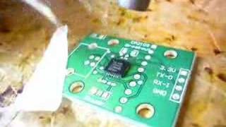 Mounting an IC with hot air [upl. by Omrellug]