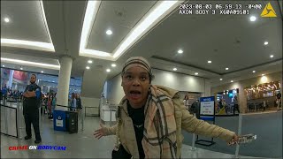 Angry Woman Arrested After Having a Meltdown at The Airport When She Misses Her Frontier Flight [upl. by Chak]