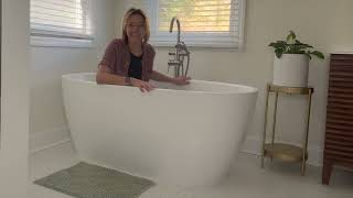 Indulge in Luxury  Classic Oval Soaking Tub for Relaxation [upl. by Anahs]