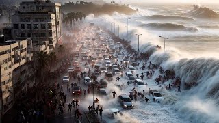 No mercy for Cape Town Storm surges and flash floods hit South Africa [upl. by Olinad]